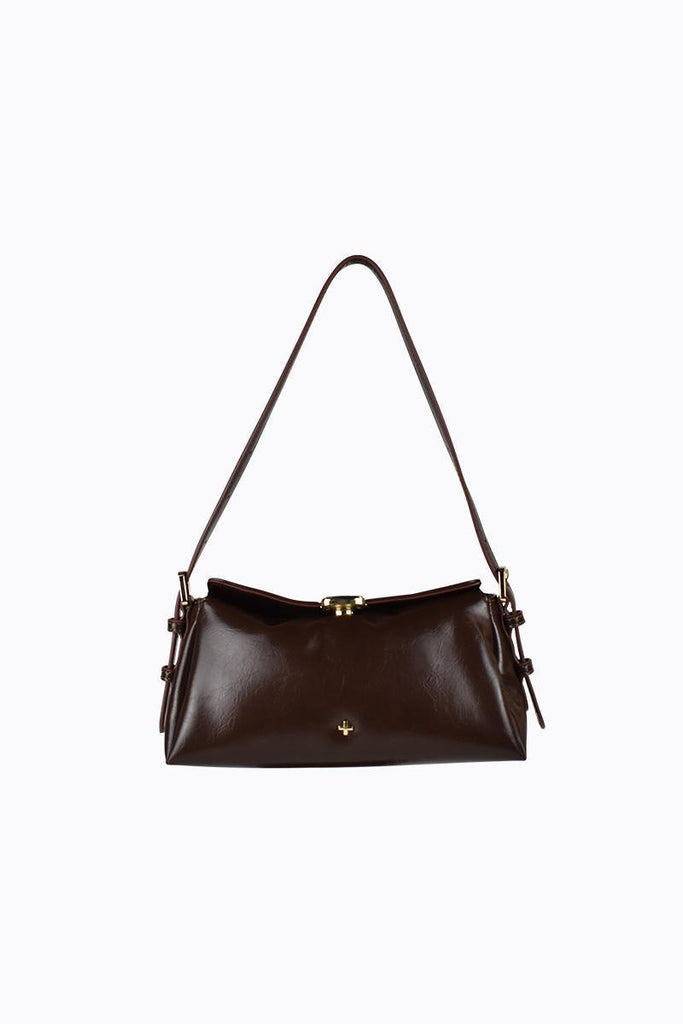 Rachel Shoulder Bag - Chocolate Crinkle – PETA + JAIN