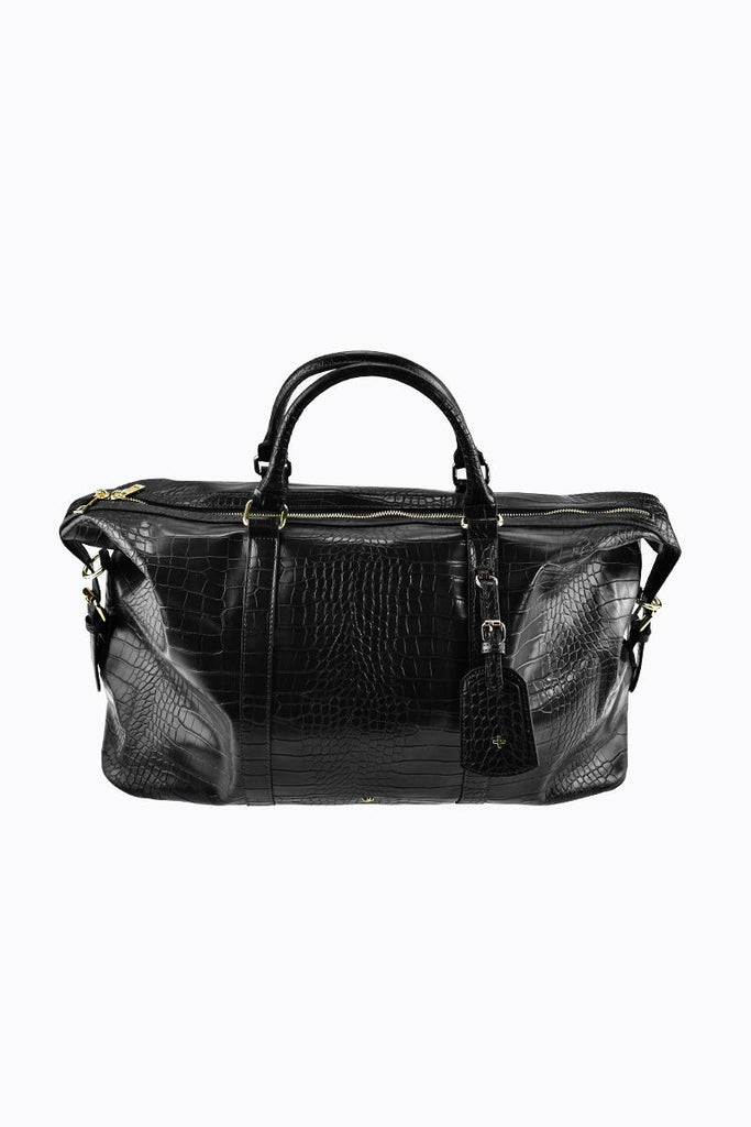 Reagan Weekender Bag - Black Croc – PETA + JAIN
