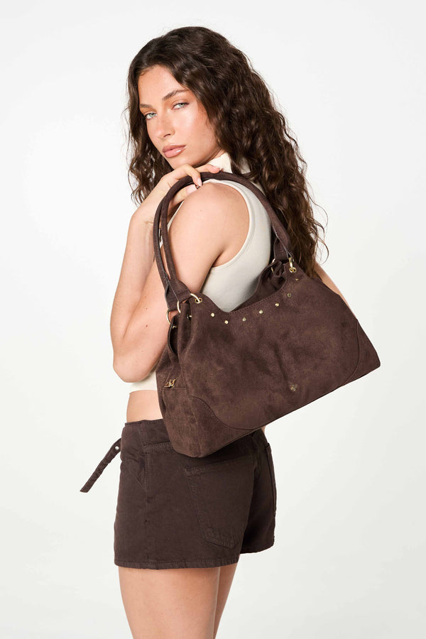 Audacity - Chocolate Faux Suede Product Image