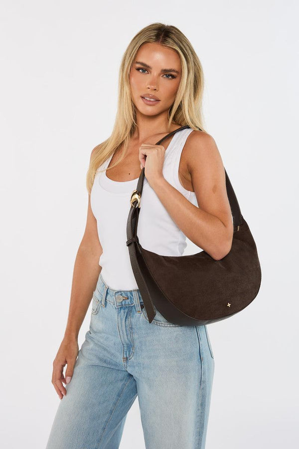 Damsel - Chocolate Faux Suede Product Image